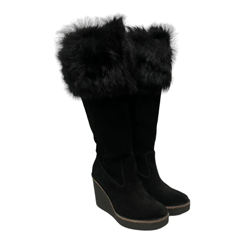 Seasonal Clearance UGG australia/Long Boots/US 7/Suede/BLK/Valberg