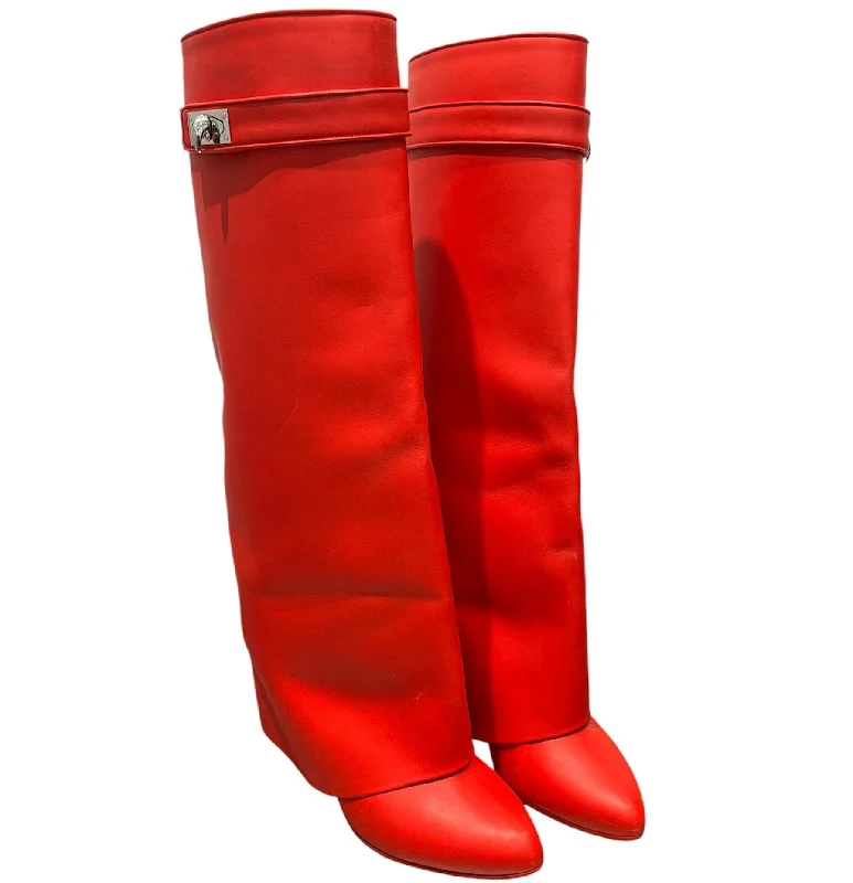 Unleash Your Trendy Side GIVENCHY/Boots/EU 38/Leather/RED/