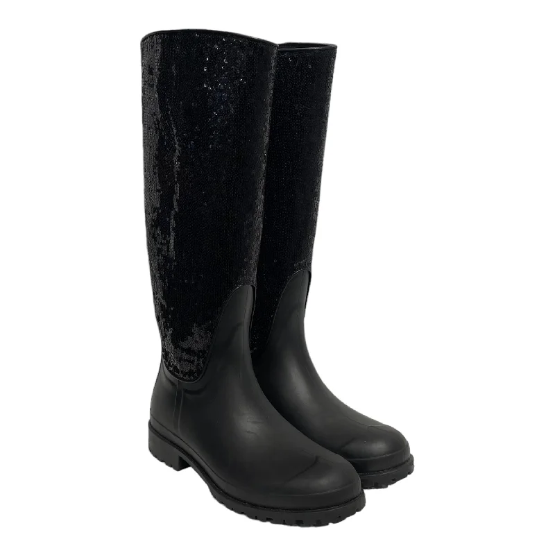 Evening Elegance SAINT LAURENT/Rain Boots/EU 38/Iridescent/BLK/FESTIVAL 25