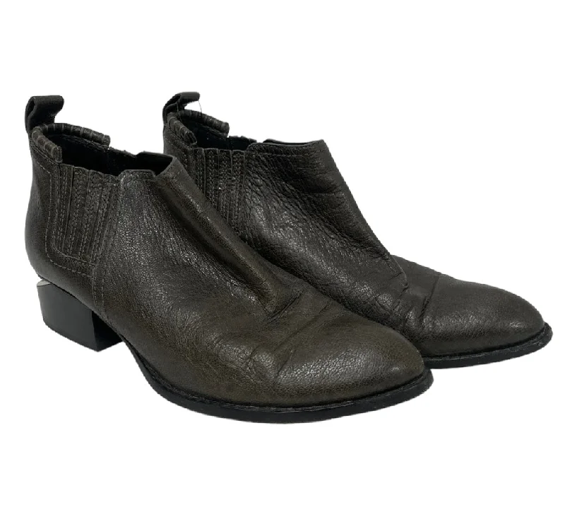 Enjoy Discount Alexander Wang/Ankle Boots/EU 38/Leather/GRY/