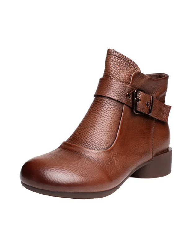 Flash Sale Or Flash Sales Ankle Buckle Comfortable Winter Ankle Boots