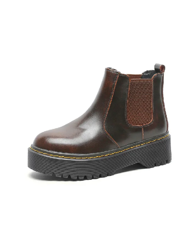 Discount Store Autumn Winter Platform Chelsea Boots