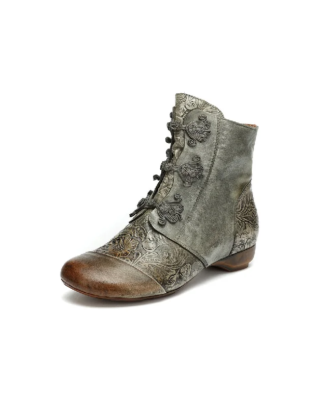 Discover Promotions Chinese Buckle Front Ethnic Style Handmade Retro Boots