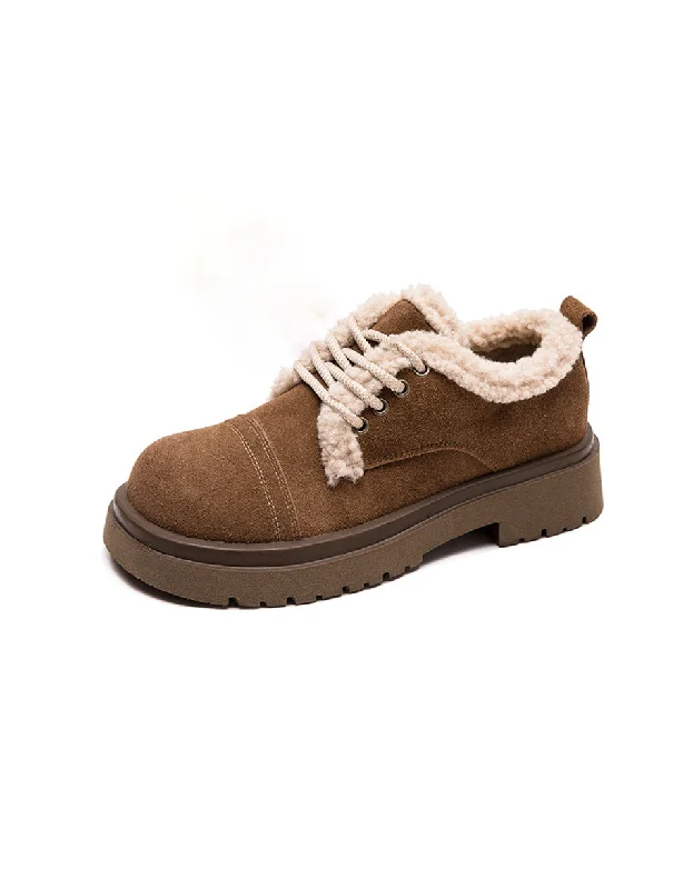 Discover Now Comfortable Winter Suede Shoes with Fur