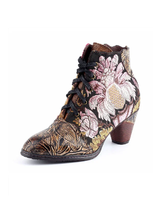 Clearance Sale, All Cheap Handmade Lace-up Vintage Embroidery Chunky Boots (36-42)