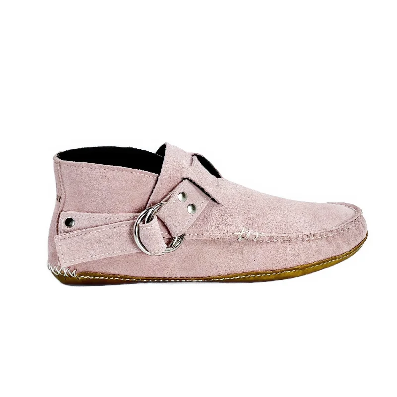 Stylish Looks KKB Original Ring Boot - Pink Suede Leather Lined