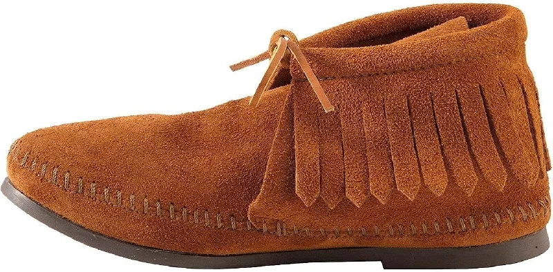 Cozy Indoor Slippers Deals Minnetonka Women's Classic Fringe Hardsole Boot