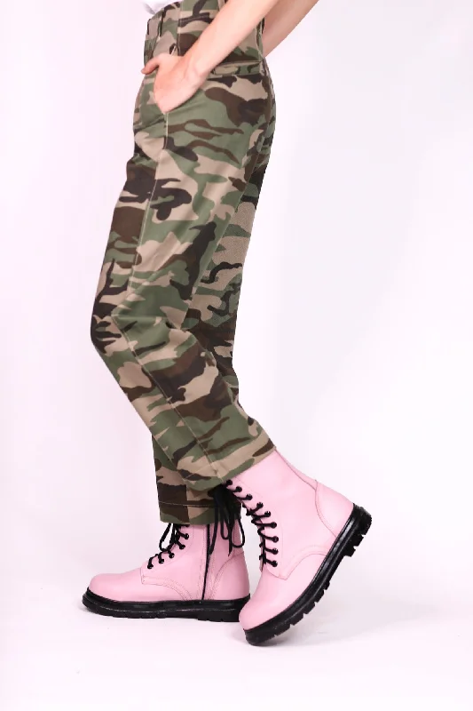 Don't Miss Out PINK COMBAT BOOTS ADA