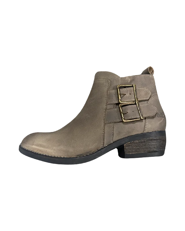 Exclusive Designer Style Deals Oak & Hyde Rita Leather Ankle Boot Grey Women's