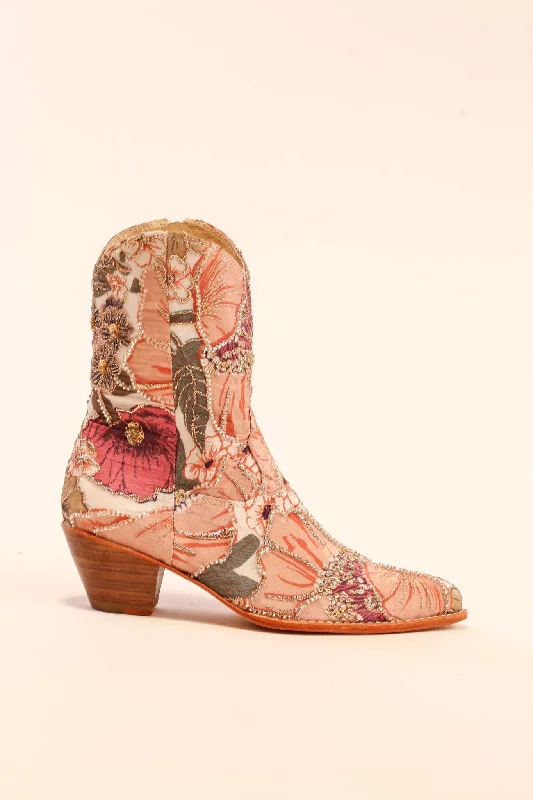 Women's Evening Shoes SEQUIN SILK EMBROIDERED BOOTS BALVE