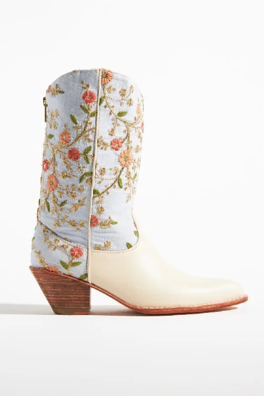 Effortless Style, Endless Impact SILK EMBROIDERED WESTERN BOOTS LOUIS