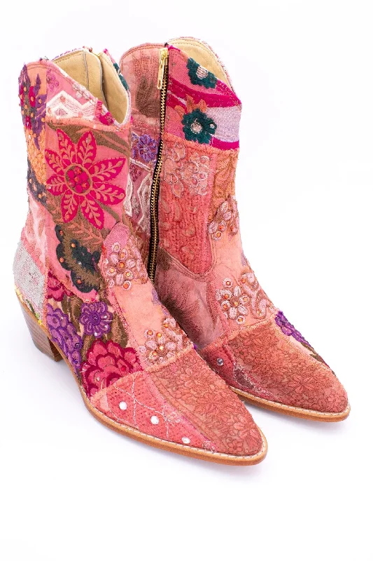 Hot Items SUNNY DAYS BOOTS EMBROIDERED PATCHWORK