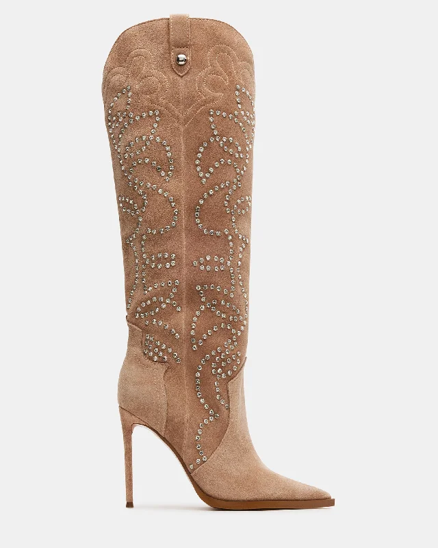 Forward Trendsetter TYRANT TAUPE SUEDE RHINESTONES