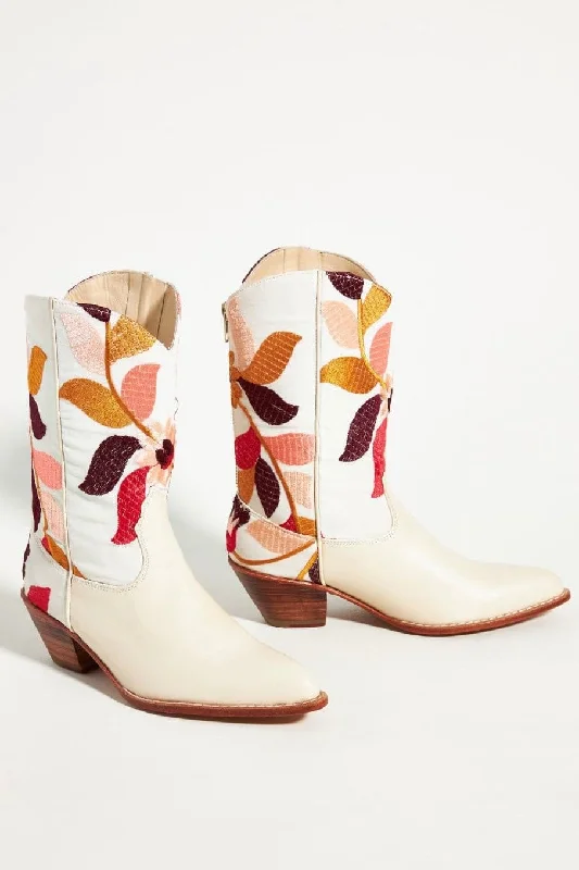 Chic & Cozy Collection WESTERN EMBROIDERED BOOTS X ANTHROPOLOGIE