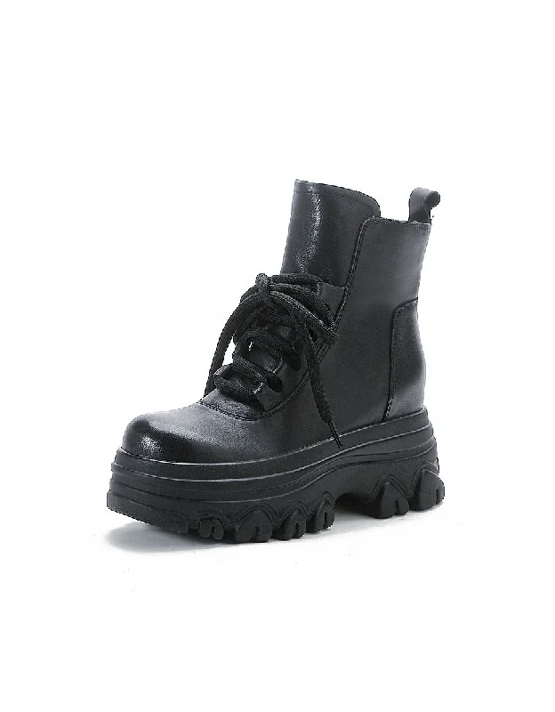 Chic & Modern Sales Winter Autumn Round Toe Waterproof Platform Boots